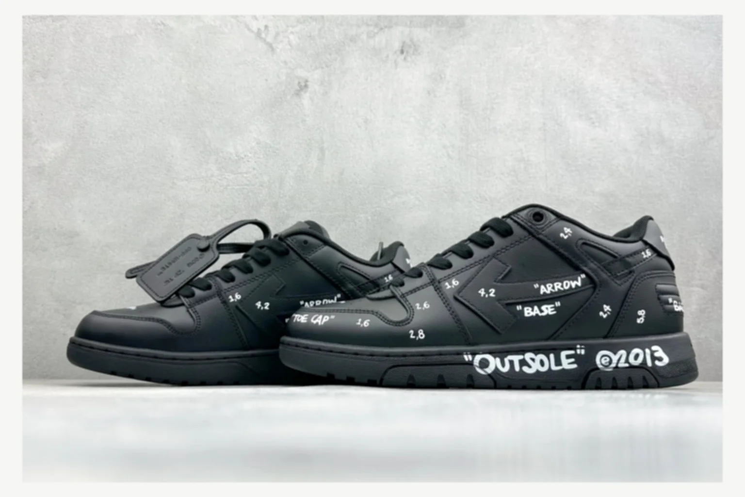 Off-White Black Text Low Top spreadsheet record image SKU 1182167422 thumbnail 4