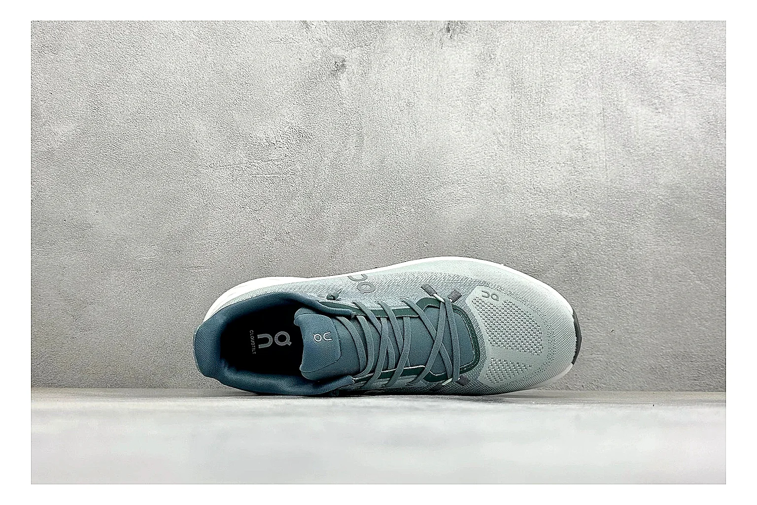 On Cloudtilt Mint spreadsheet record photo showing mint knit-style upper, smooth CloudTec sole, tonal laces, and rounded lifestyle runner shape thumbnail 2