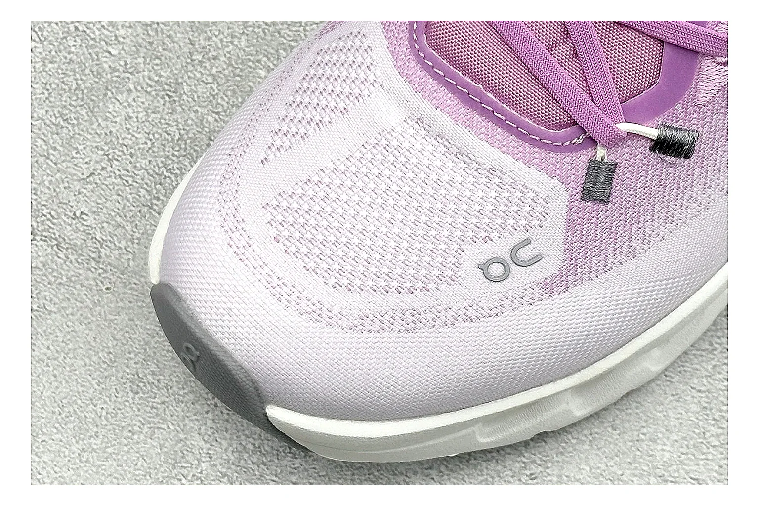 On Cloudtilt Pink spreadsheet record photo showing pink knit-style upper, smooth CloudTec sole, tonal laces, and rounded lifestyle runner shape thumbnail 5