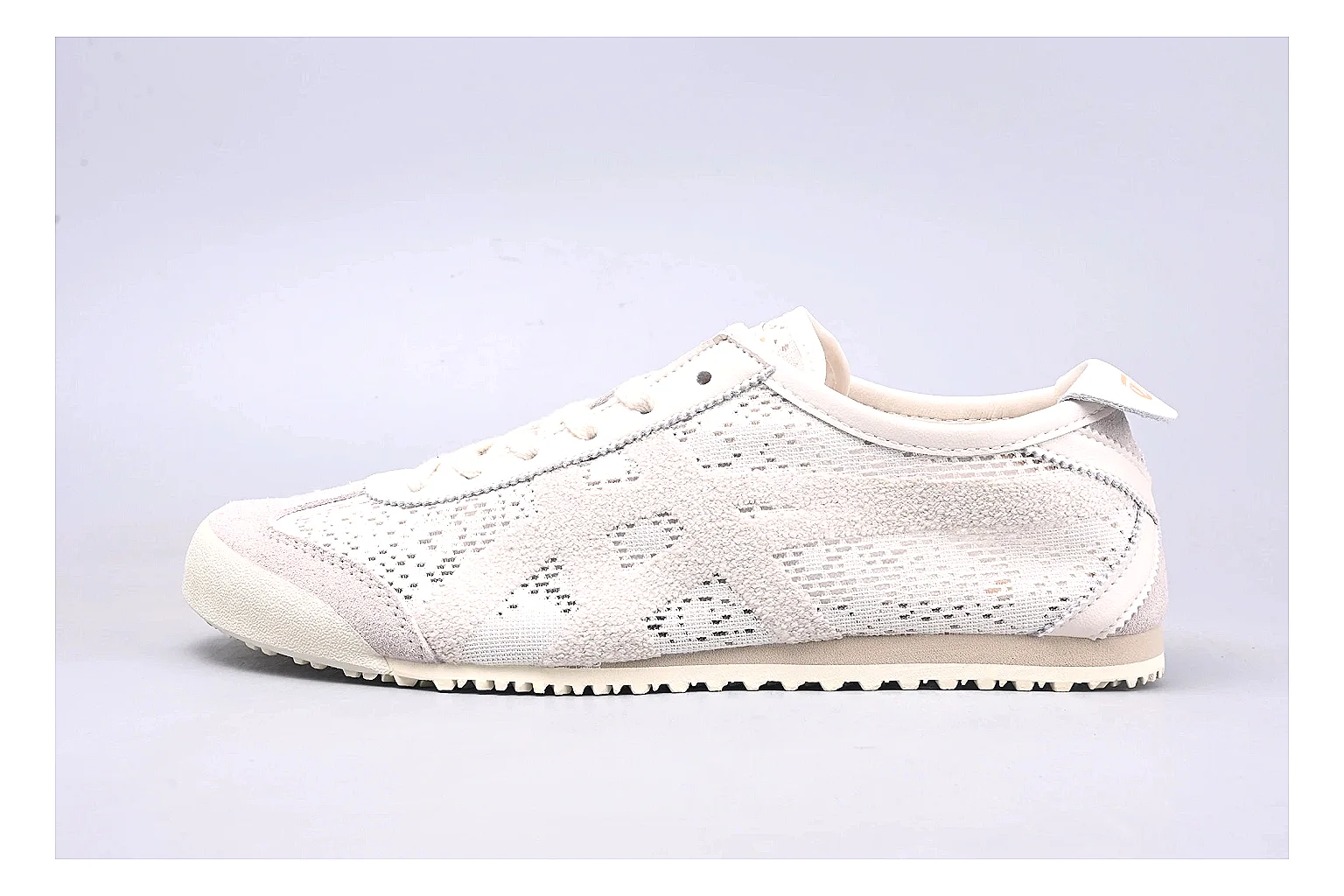 Onitsuka Tiger Mexico 66 Cream Sheetbase record image with cream mexico 66 low-top with mixed upper and low top shape