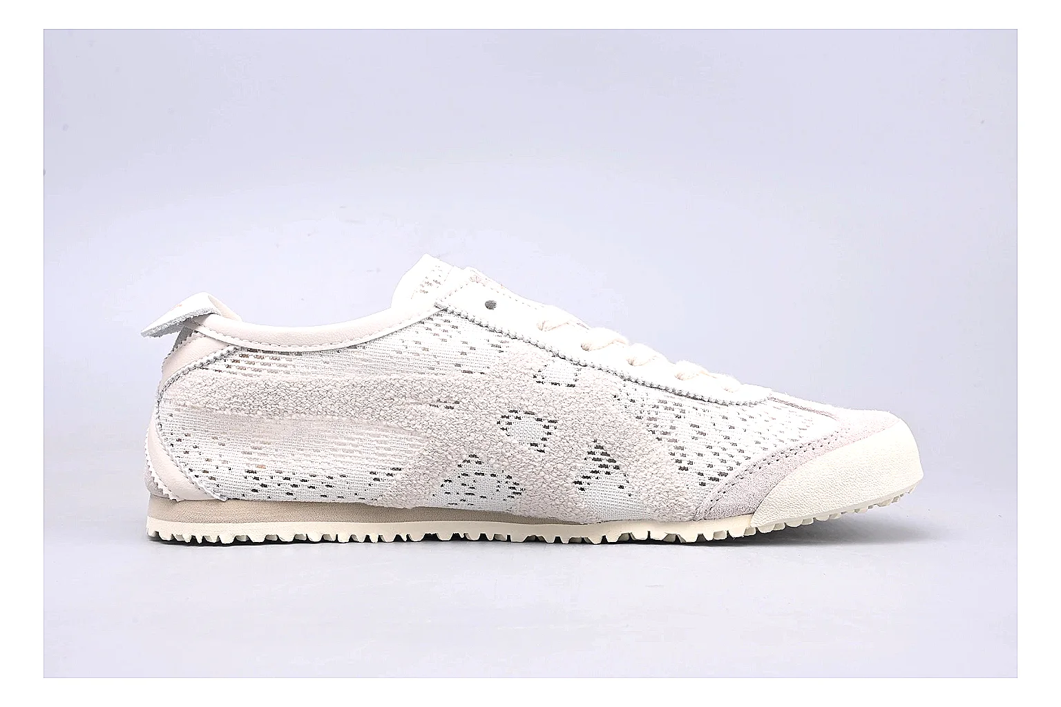 Onitsuka Tiger Mexico 66 Cream Sheetbase record image with cream mexico 66 low-top with mixed upper and low top shape thumbnail 6