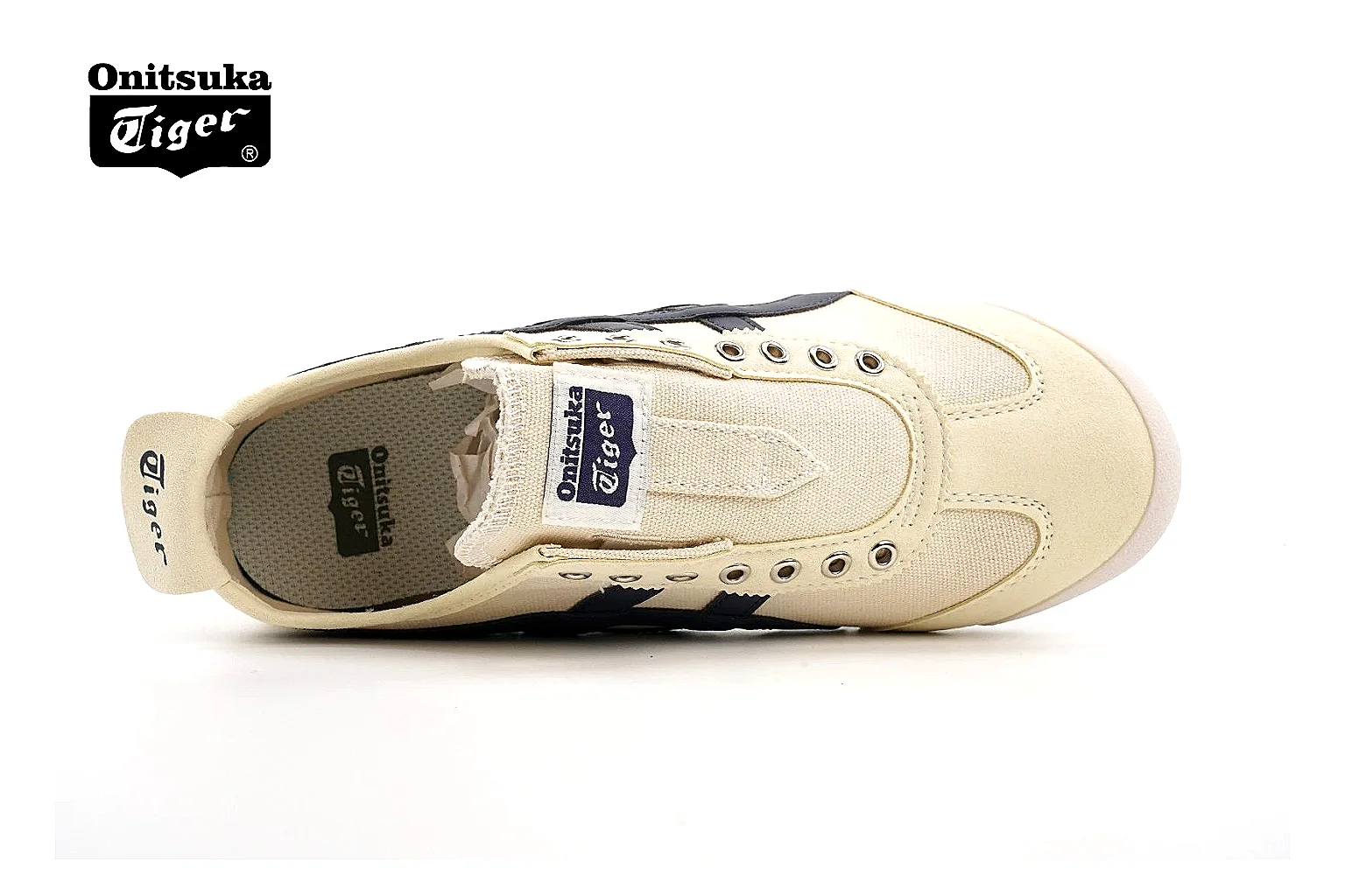 kakosheetbase.com Onitsuka Tiger Cream Navy Mexico 66 7897 Cream Navy low-top product image thumbnail 2