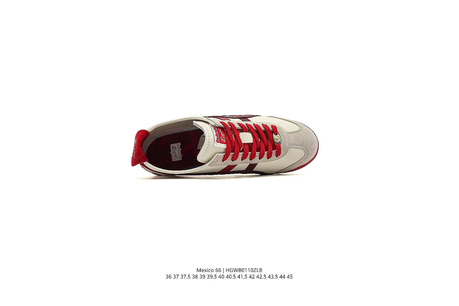 kakosheetbase.com Onitsuka Tiger White Red Mexico 66 0952 White Red low-top product image thumbnail 3