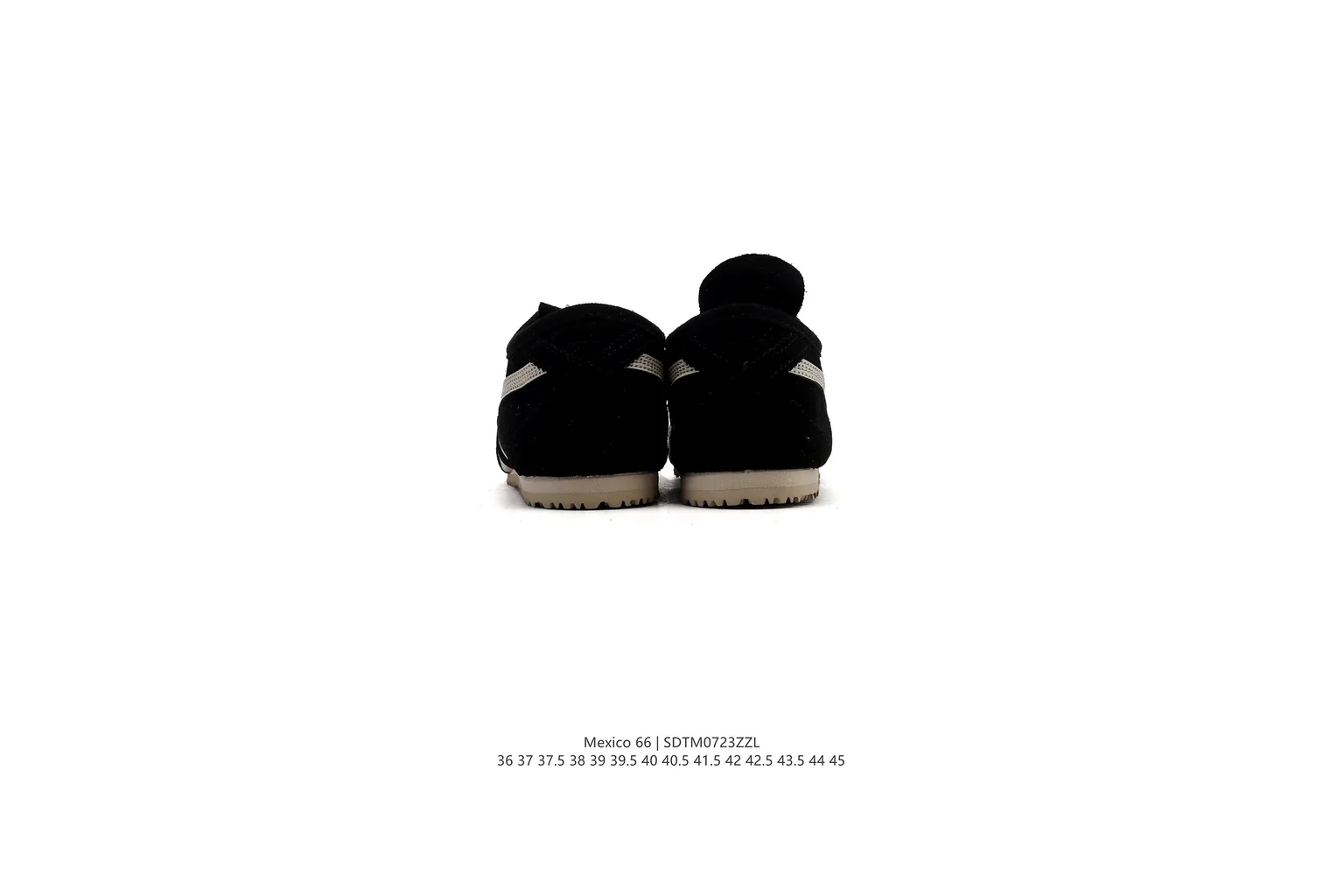 Onitsuka Tiger Mexico 66 Black Cream slim retro low top six photo view thumbnail 3