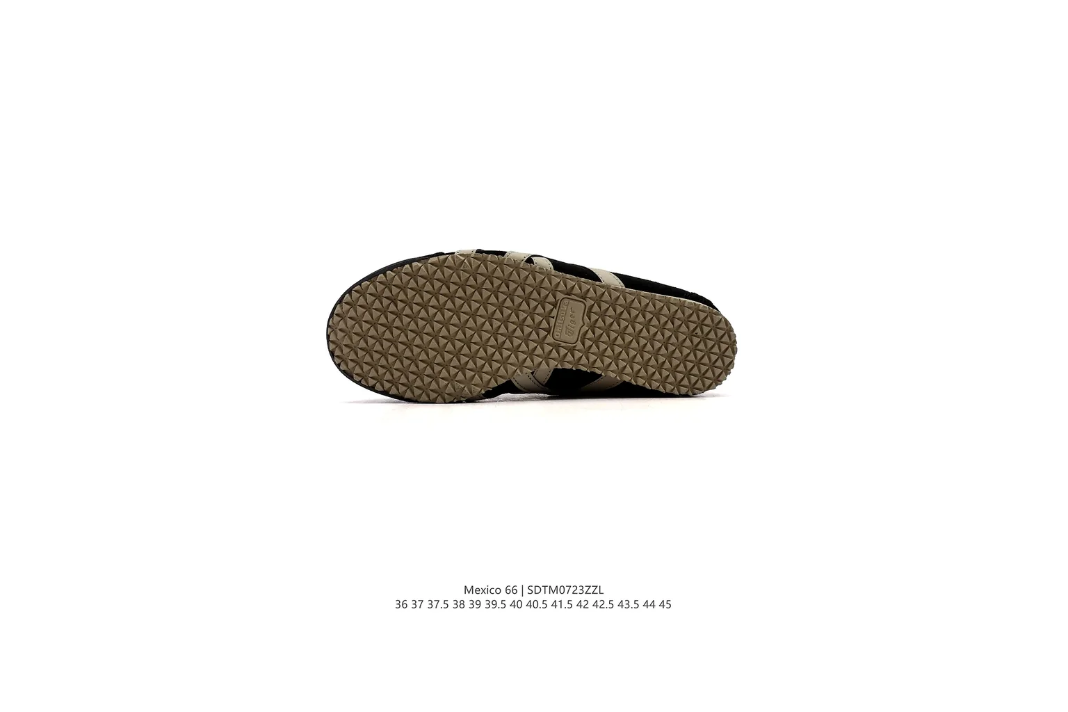 Onitsuka Tiger Mexico 66 Black Cream slim retro low top six photo view