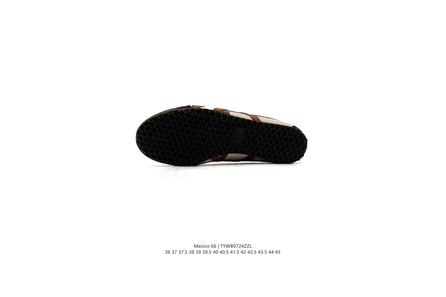 Onitsuka Tiger Mexico 66 Brown Cream slim retro low top six photo view thumbnail 4
