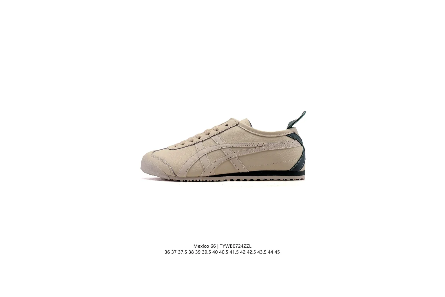 Onitsuka Tiger Mexico 66 Cream Green slim retro low top six photo view