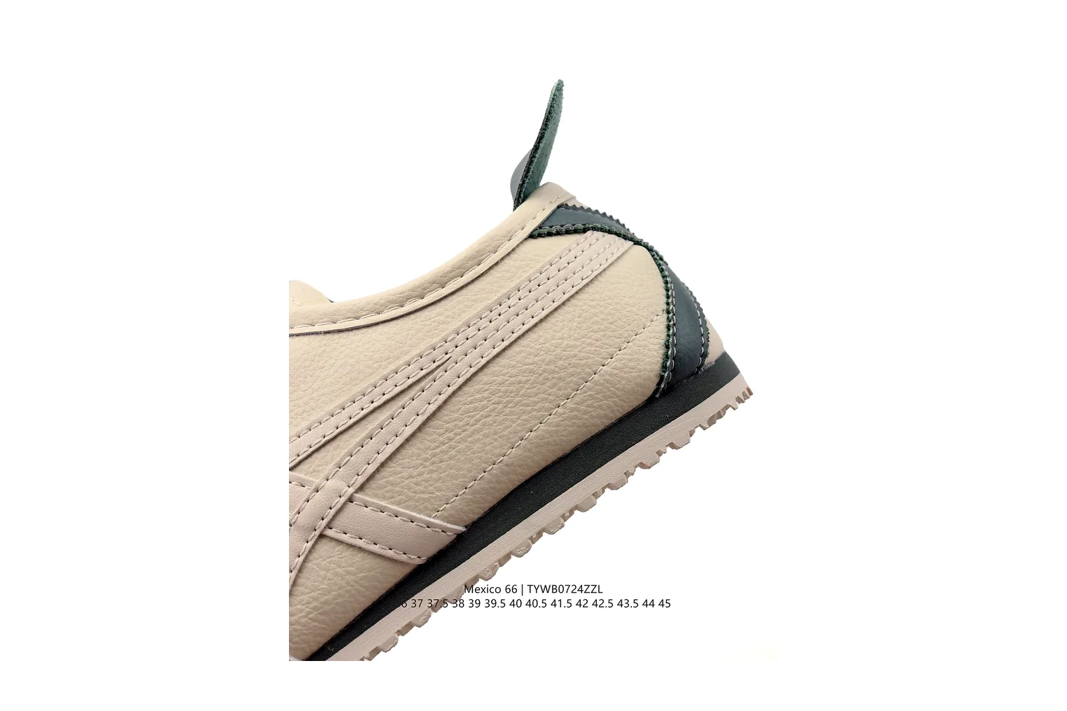 Onitsuka Tiger Mexico 66 Cream Green slim retro low top six photo view thumbnail 5