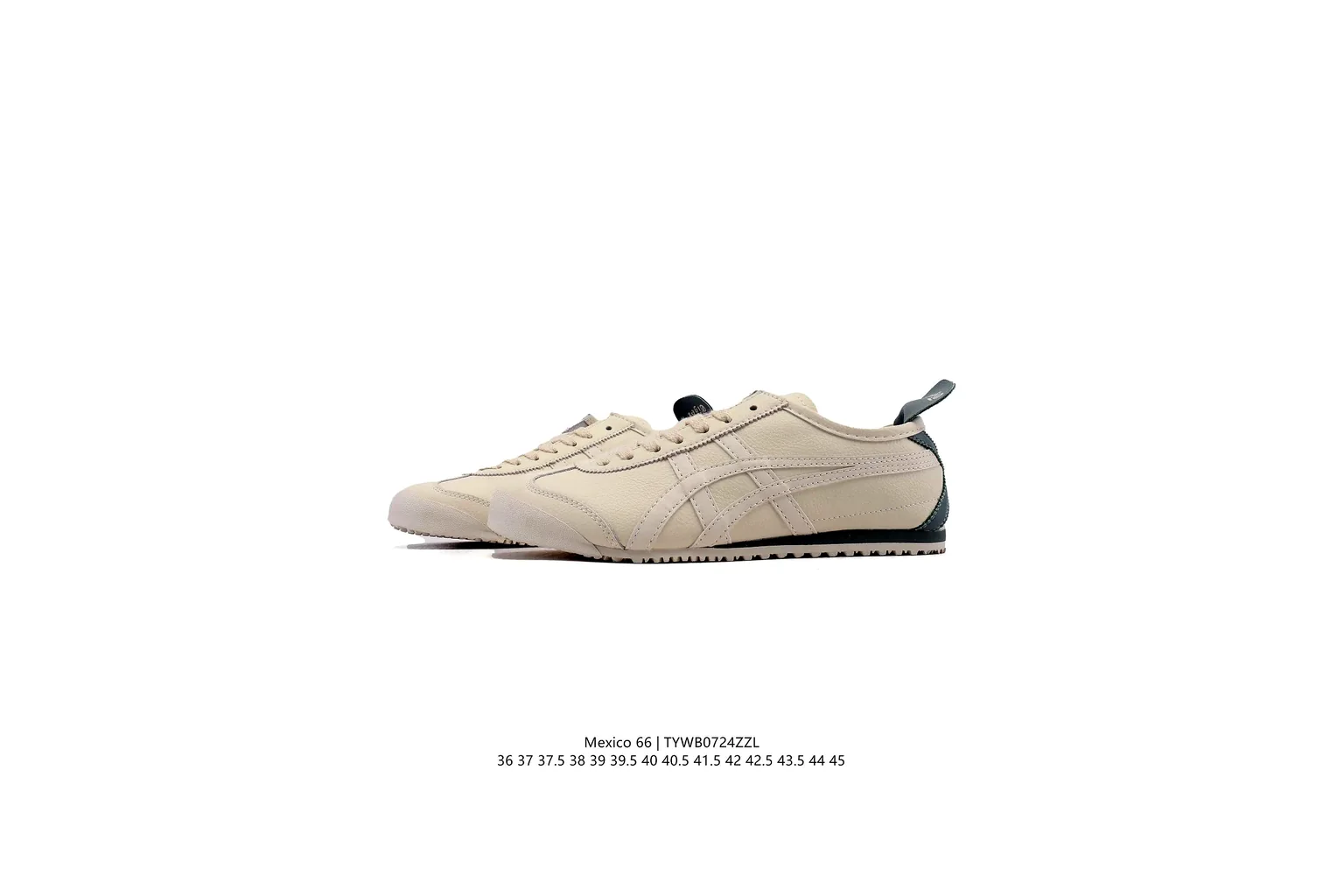 Onitsuka Tiger Mexico 66 Cream Green slim retro low top six photo view thumbnail 6