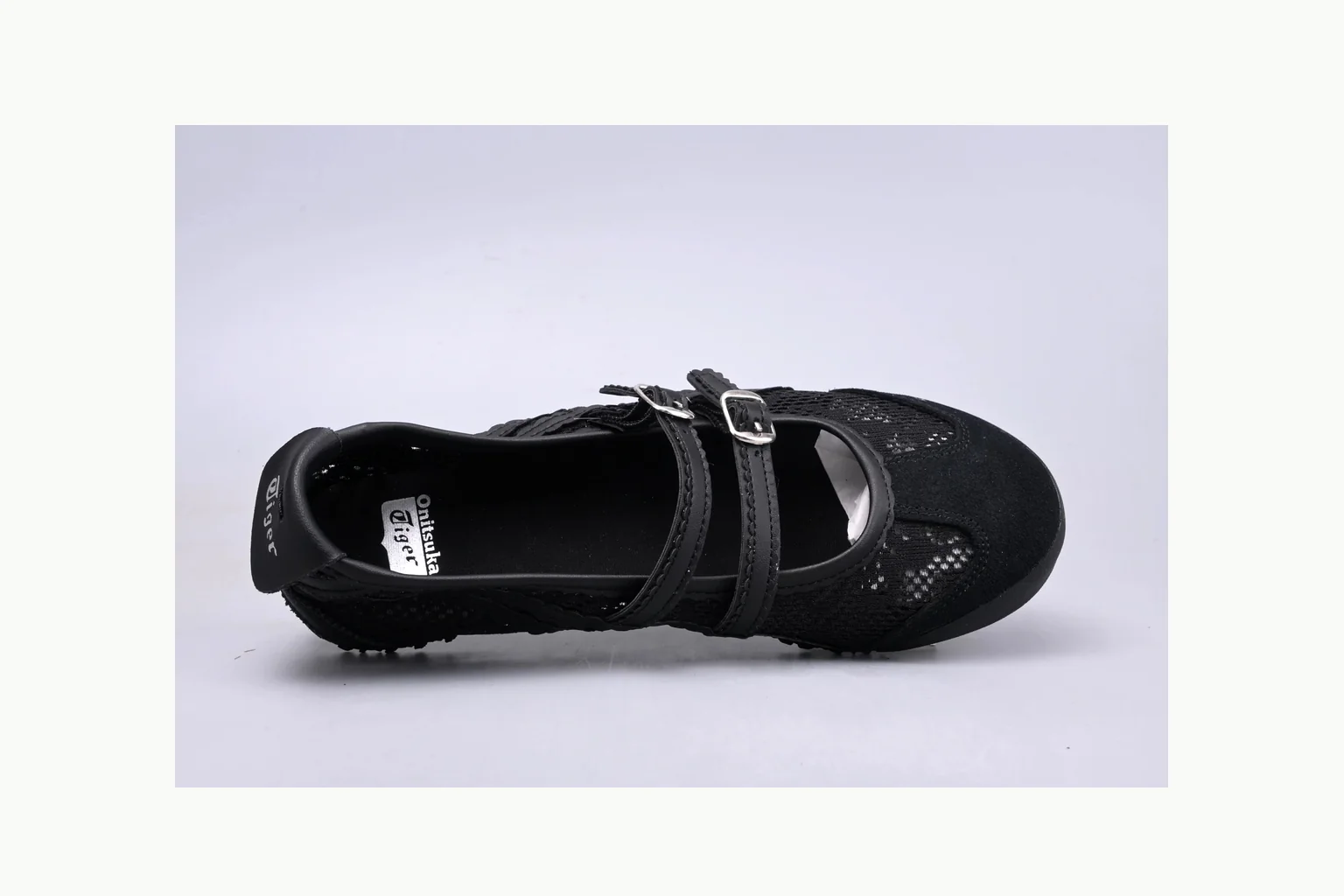 Onitsuka Tiger Black Leather Sneaker Sheetbase record image with black black leather retro low-top with leather upper and low top shape thumbnail 2