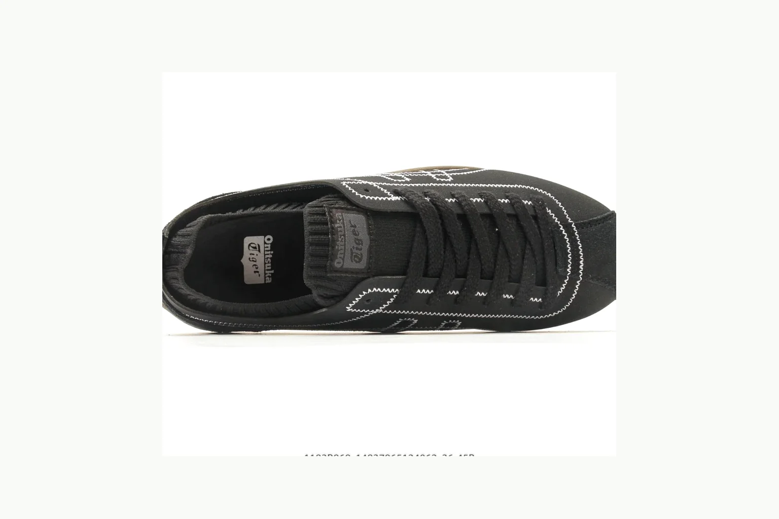 Onitsuka Tiger Black Gum Sneaker Sheetbase record image with black gum black gum retro low-top with mixed upper and low top shape thumbnail 2