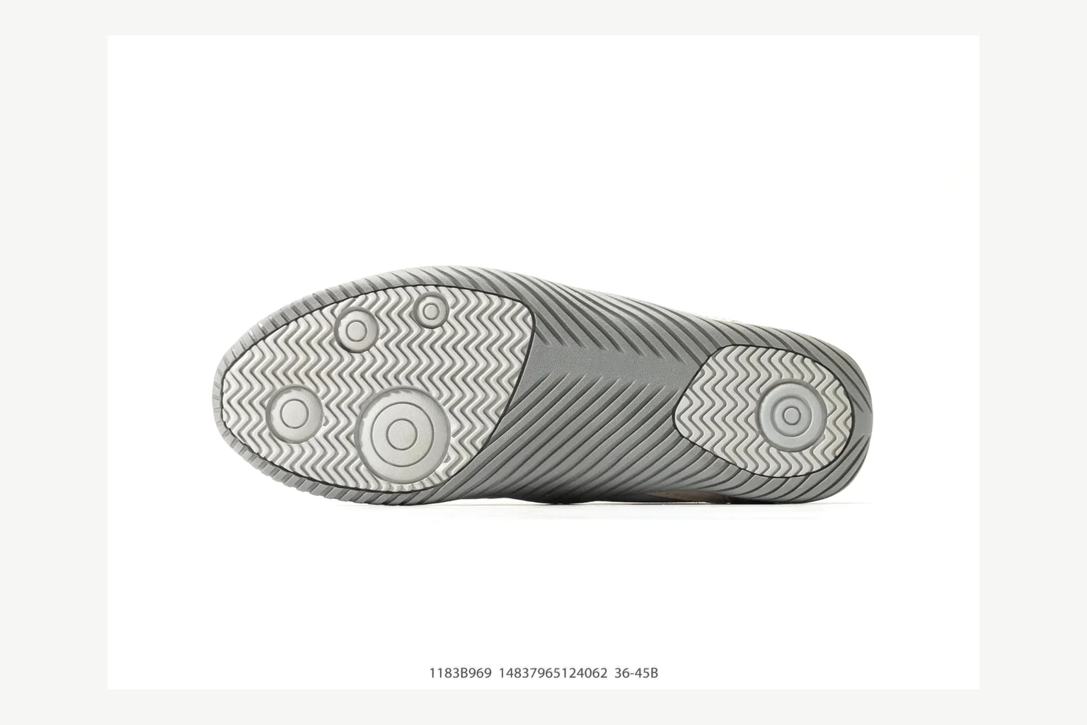Onitsuka Tiger Grey White Sneaker Sheetbase record image with white grey retro stripe low-top with mixed-material upper and low-profile shape thumbnail 3