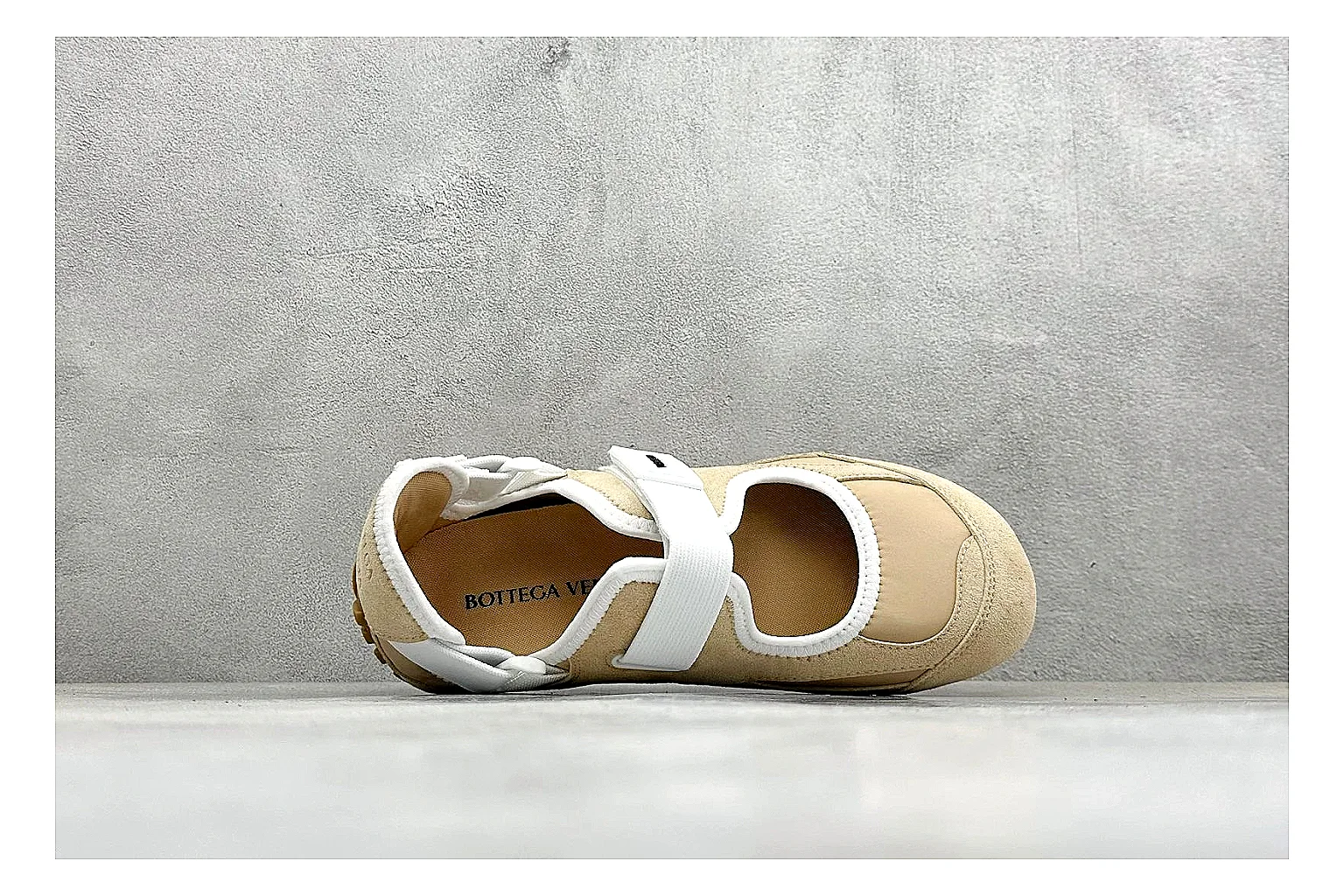 Onitsuka Tiger Mexico 66 Beige Mary Jane spreadsheet record photo showing beige low sneaker body, slim Mary Jane strap, Onitsuka side stripes, and flat retro sole thumbnail 2