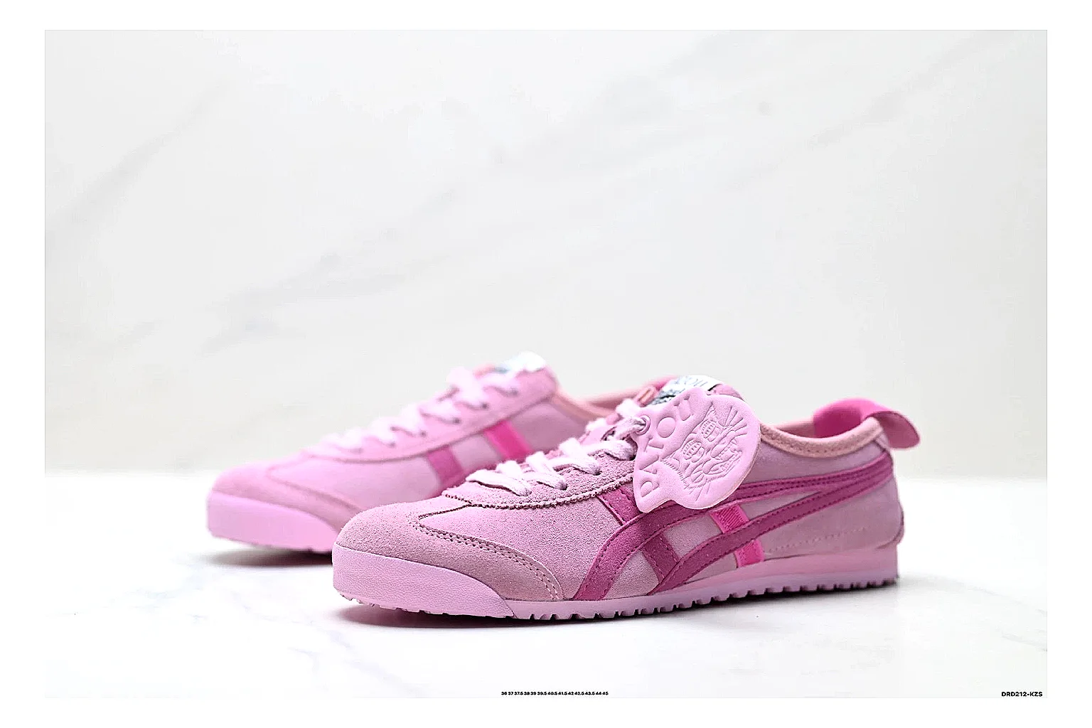 Onitsuka Tiger PATOU Pink Sneaker Sheetbase record image with pink patou collaboration low-top with mixed-material upper and low-profile shape thumbnail 3