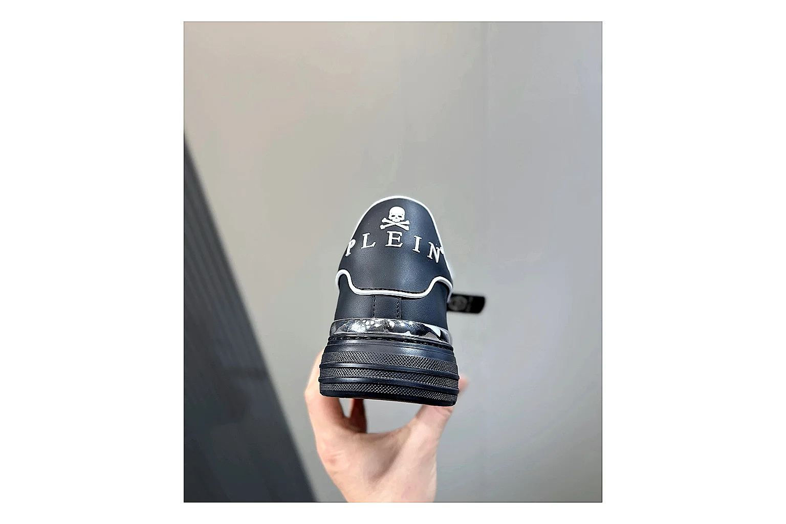 Other black leather sneaker Black 6102 spreadsheet record note six-photo gallery