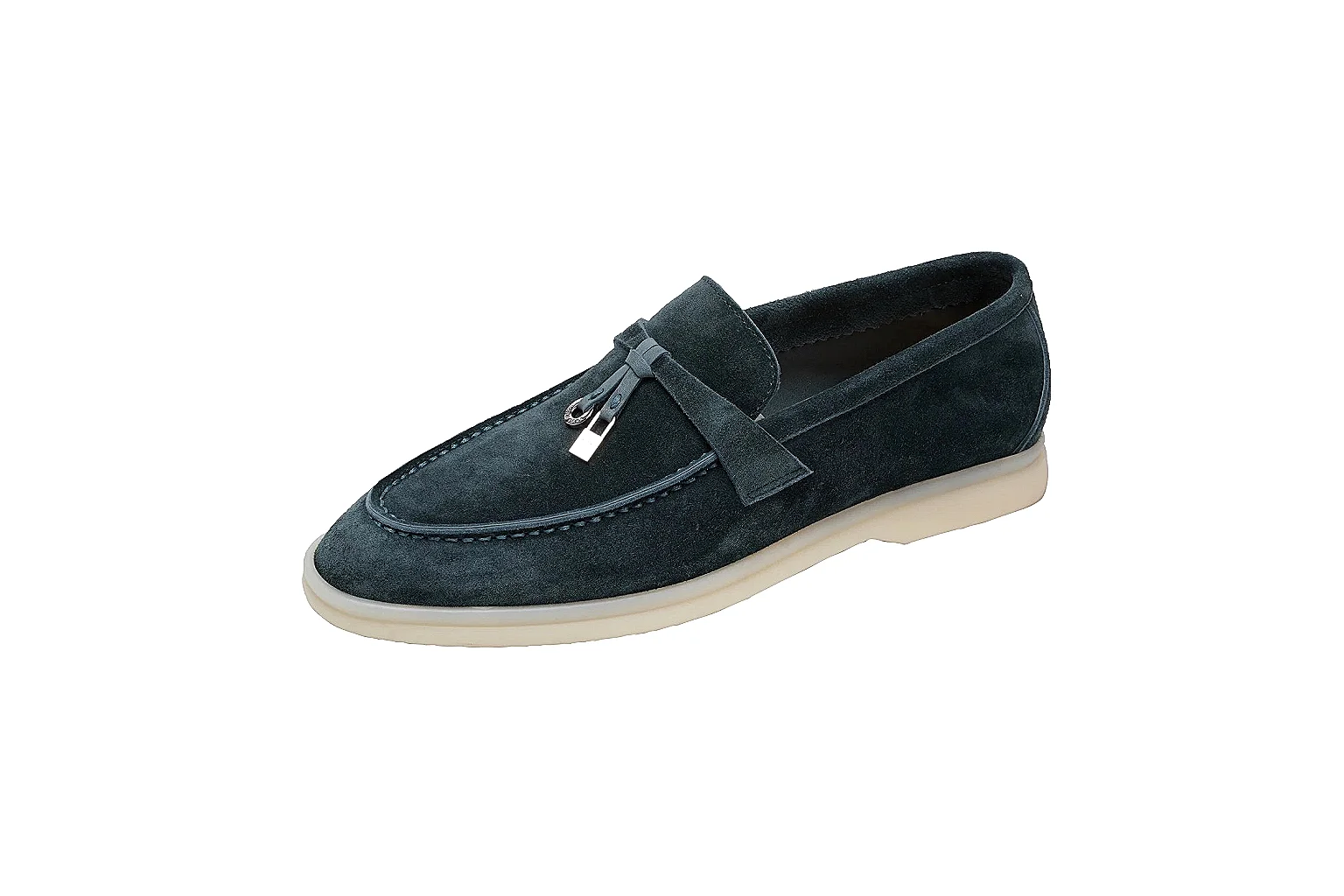 Other blue suede loafer sneaker Blue Cream 6606 spreadsheet record six-photo gallery thumbnail 2