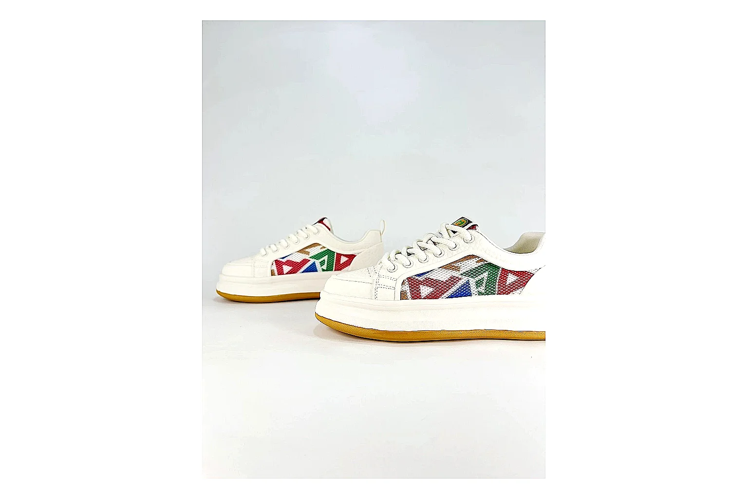 Casual Low-Top Sneaker 5251 Sheetbase record image with red casual low-top with mixed-material upper and low-profile shape thumbnail 5
