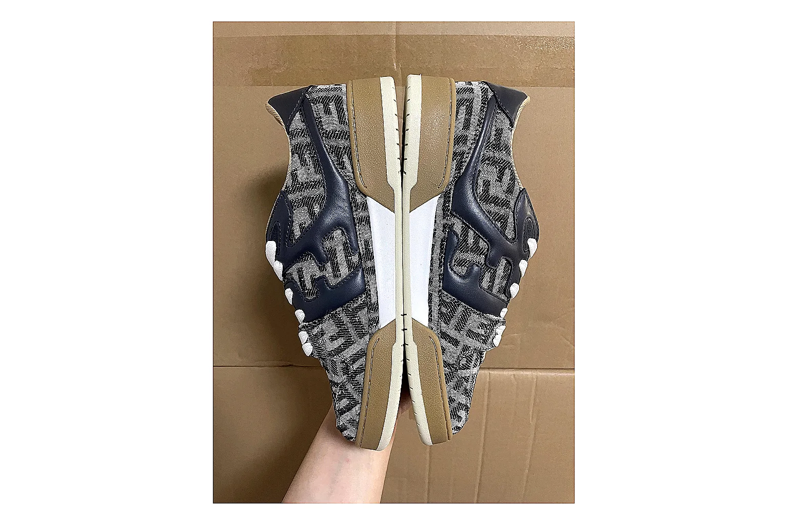 Casual Low-Top Sneaker 7546 spreadsheet record image with casual low-top sneaker with clean paneling, textured upper and six-view gallery for daily streetwear styling plus side-profile shape, upper panel lines, and outsole detail thumbnail 5