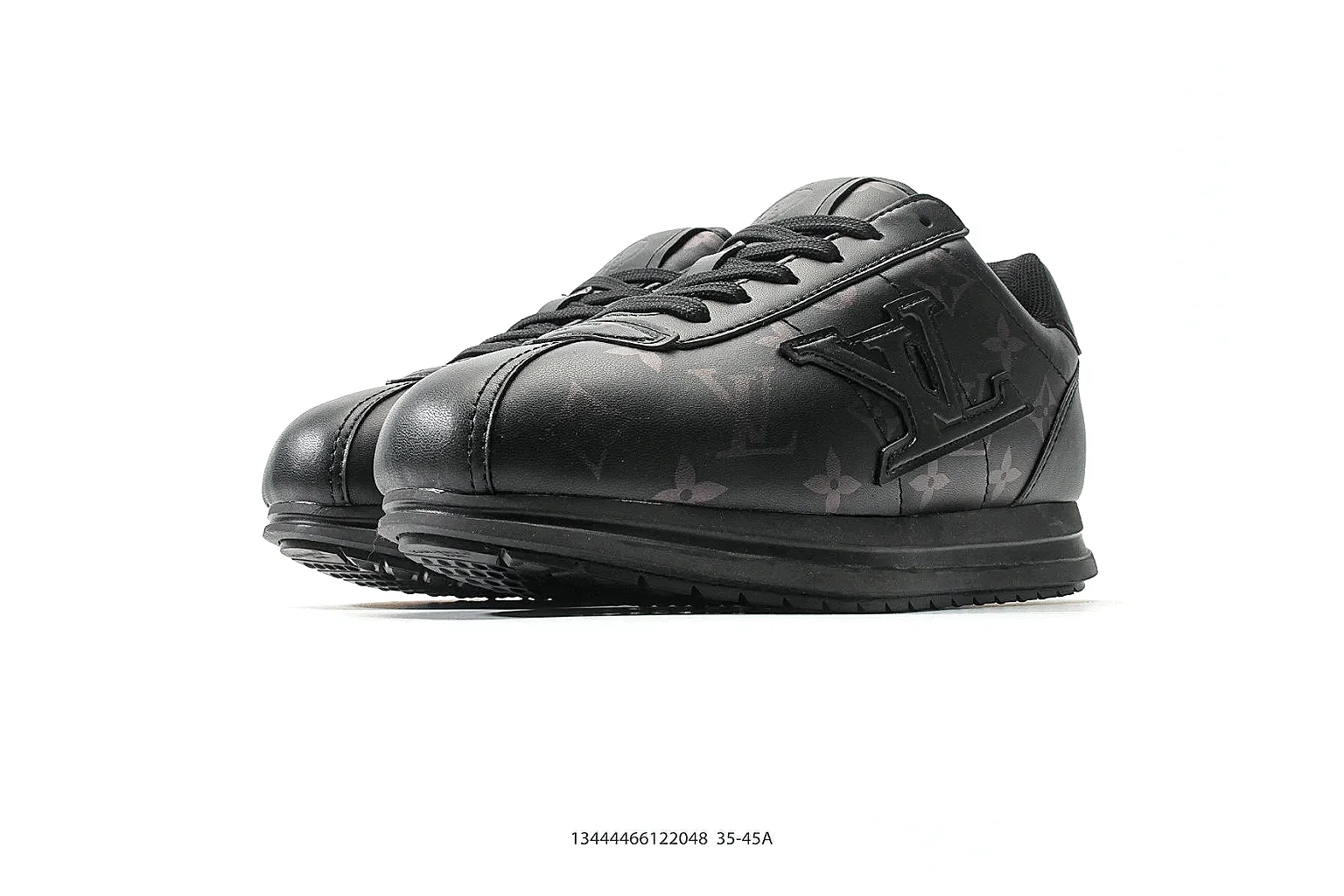 Other leather trainer Black 8346 spreadsheet record note six-photo gallery