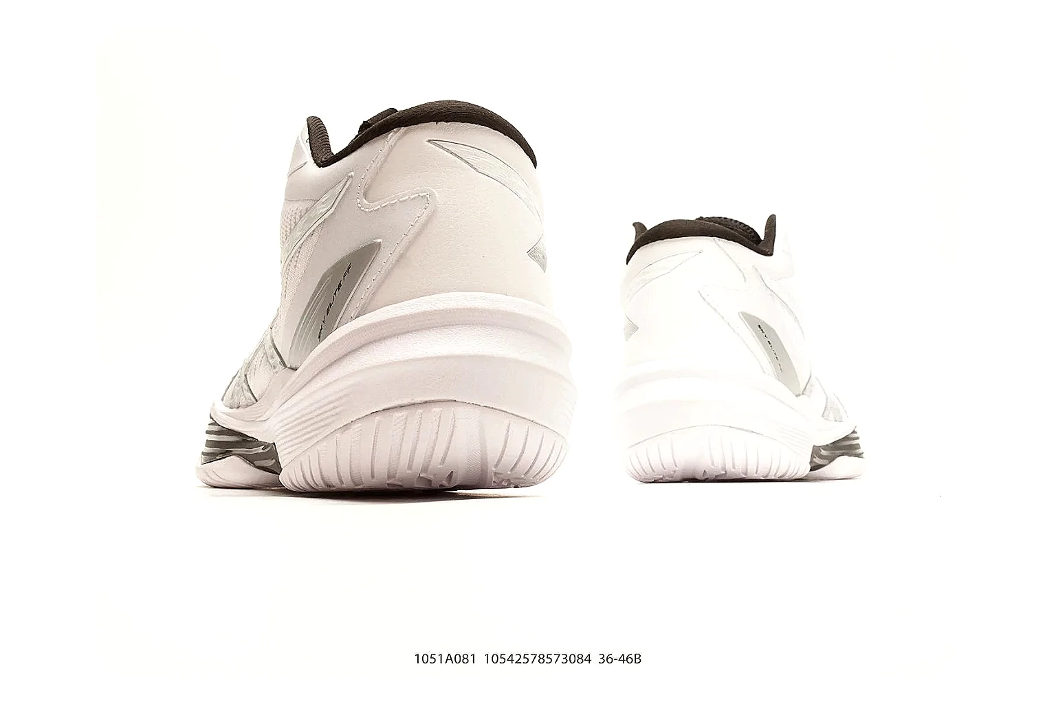 Training Runner White Black Sneaker spreadsheet record photo showing white black synthetic upper, training-runner shape, layered support panels, and everyday performance sole thumbnail 3