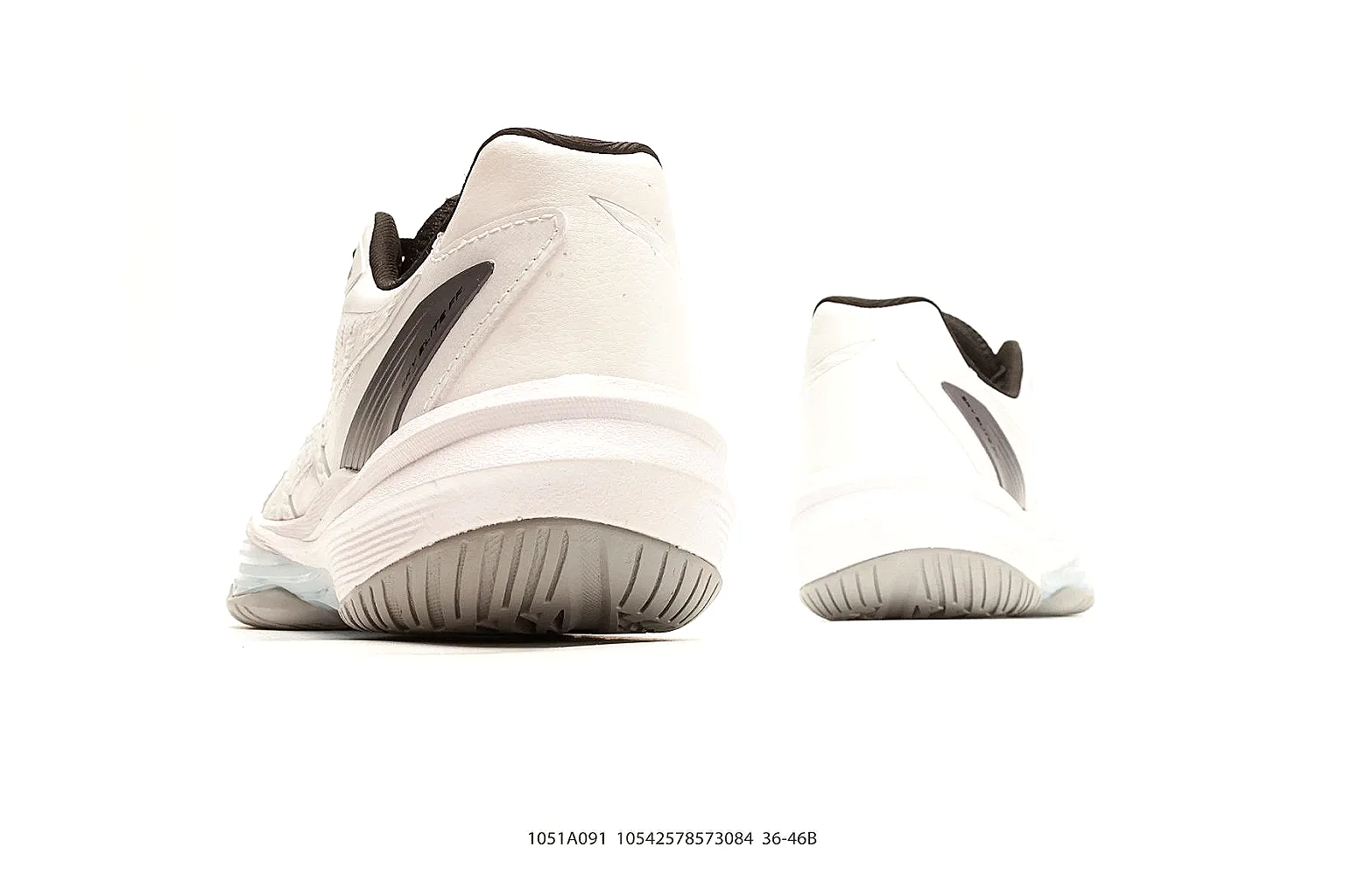 Training Runner White Black Sneaker spreadsheet record photo showing white black synthetic runner upper, layered support panels, training silhouette, and practical performance sole thumbnail 3