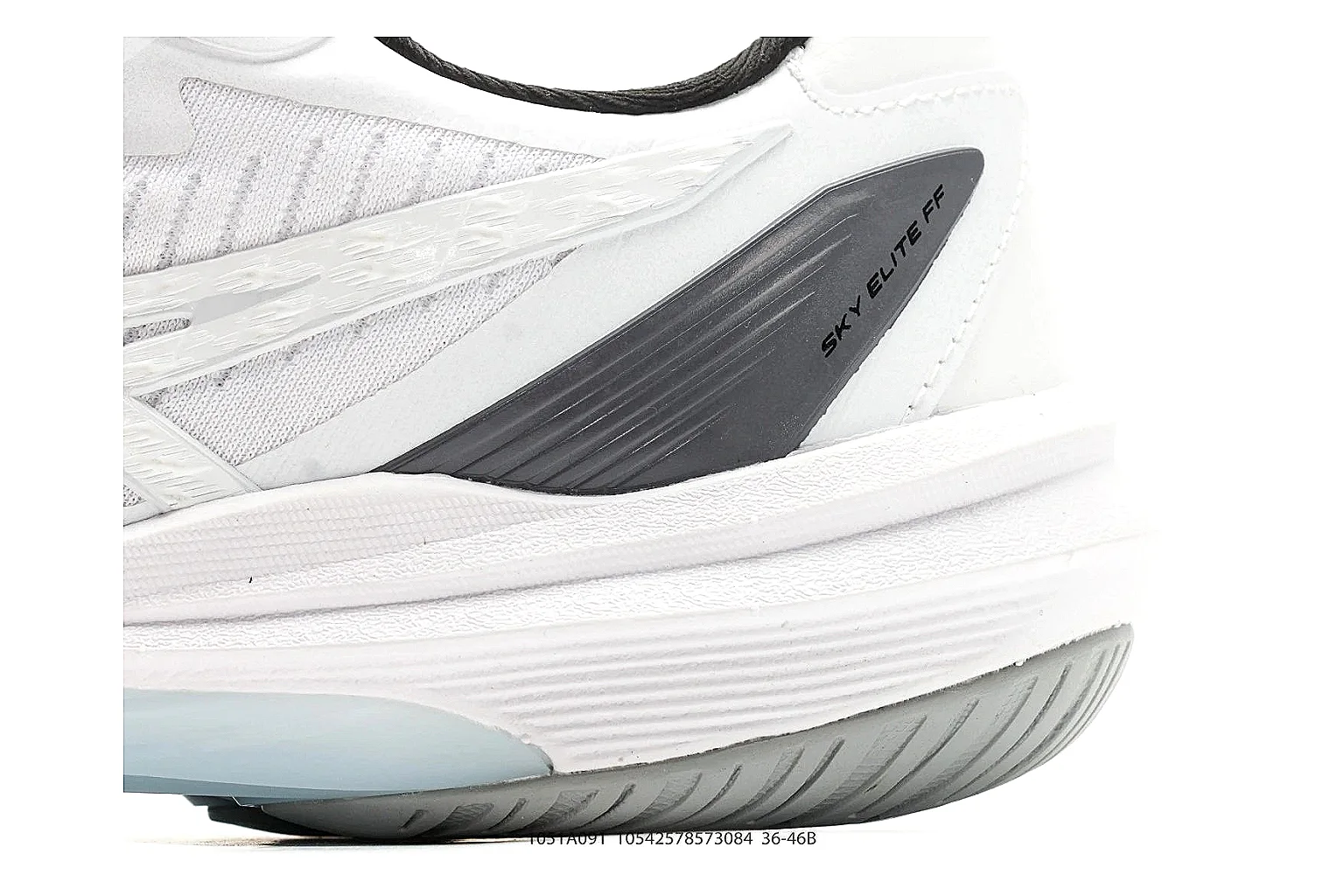 Training Runner White Black Sneaker spreadsheet record photo showing white black synthetic runner upper, layered support panels, training silhouette, and practical performance sole thumbnail 5
