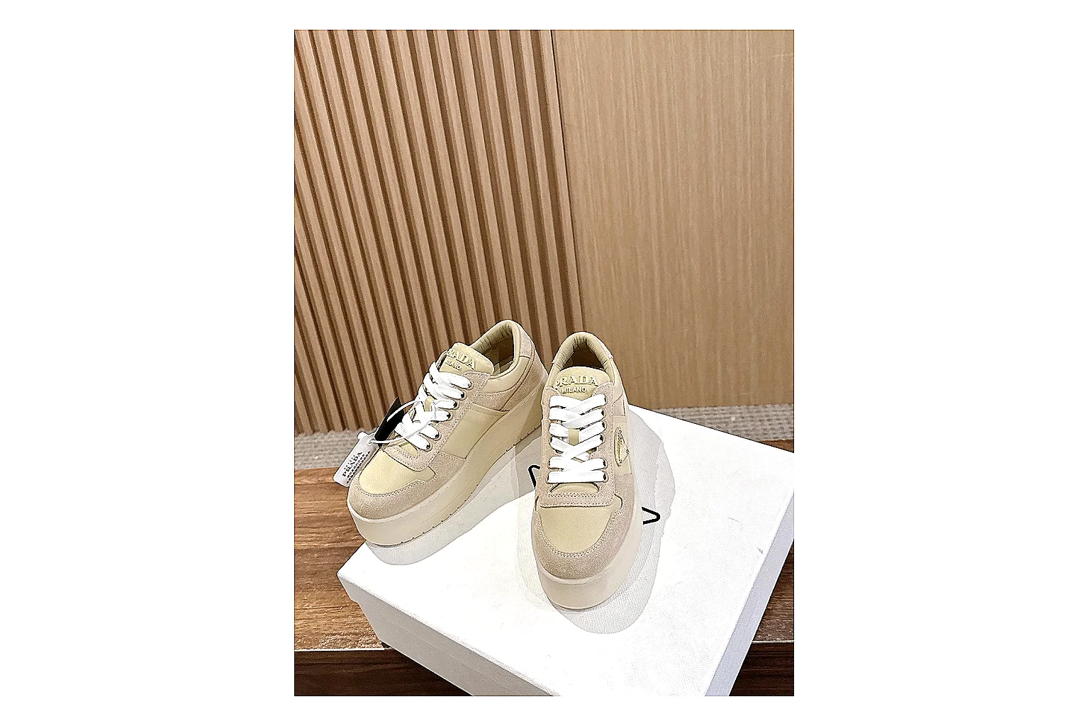 kakosheetbase.com Cream Beige Platform Low 8823 Cream Beige low-top product image thumbnail 3