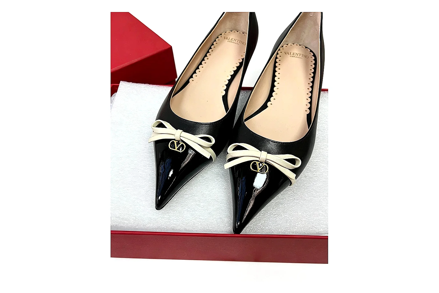 kakosheetbase.com Ivory Black Pointed Slingback Slingback spreadsheet record six-photo gallery thumbnail 5