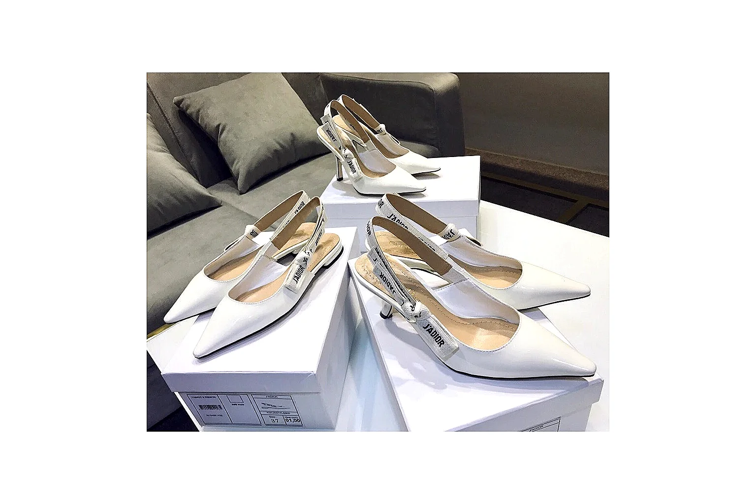 kakosheetbase.com Ivory Gold Pointed Slingback Slingback spreadsheet record six-photo gallery thumbnail 3