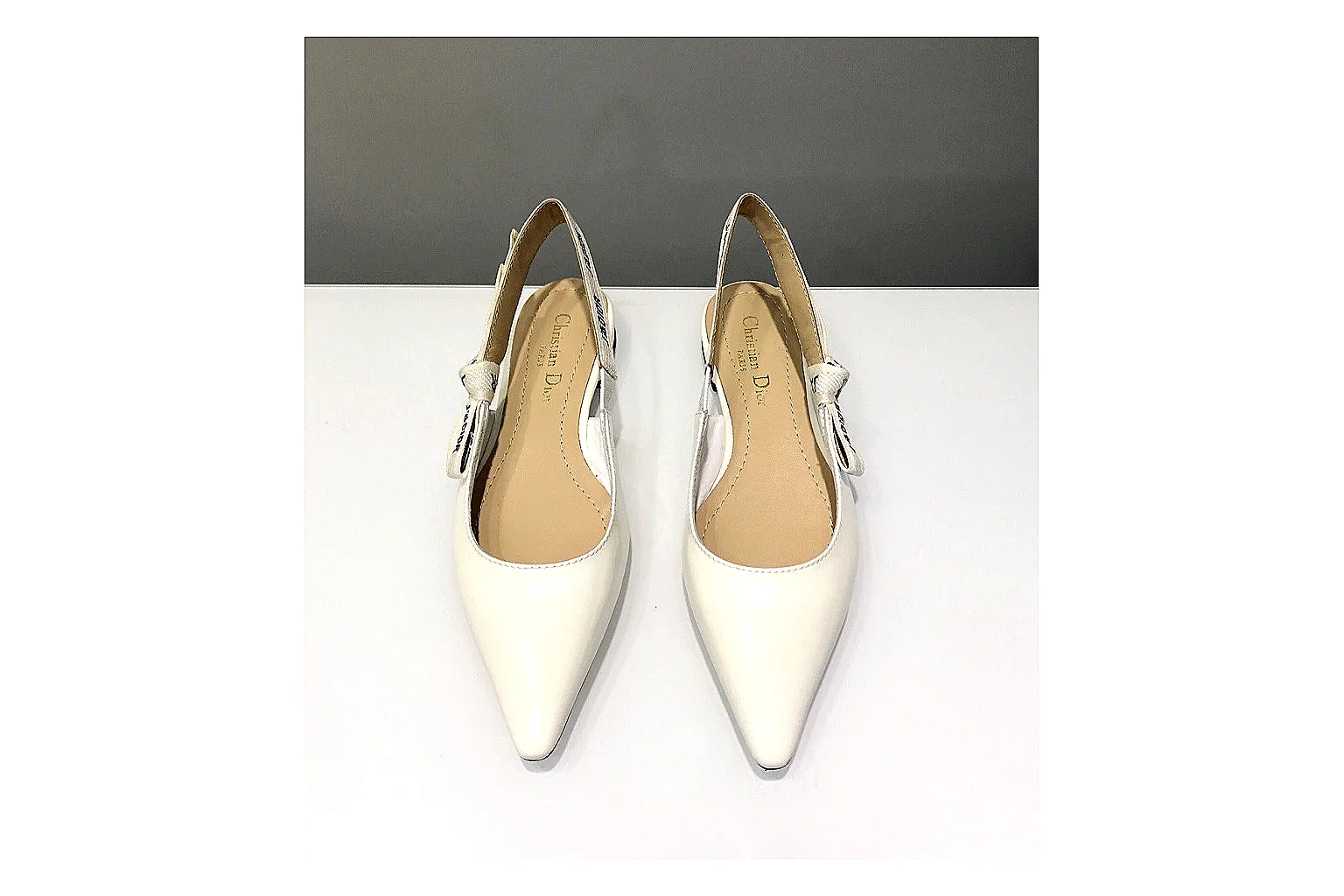 kakosheetbase.com Ivory Gold Pointed Slingback Slingback spreadsheet record six-photo gallery thumbnail 4