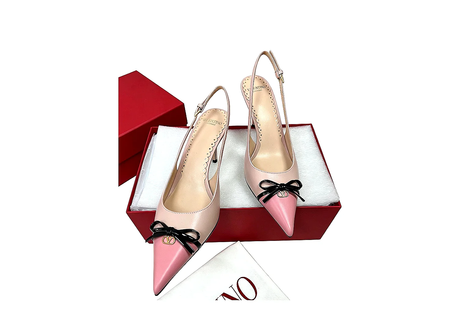 kakosheetbase.com Pink Black Pointed Slingback Slingback spreadsheet record six-photo gallery thumbnail 6