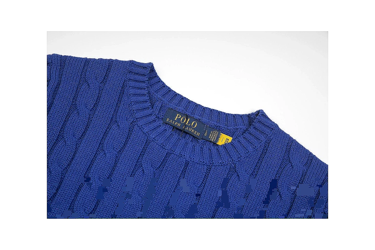 kakosheetbase.com Polo Ralph Lauren Blue Cable Knit Polo 0674 Blue short-sleeve-knit product image thumbnail 6