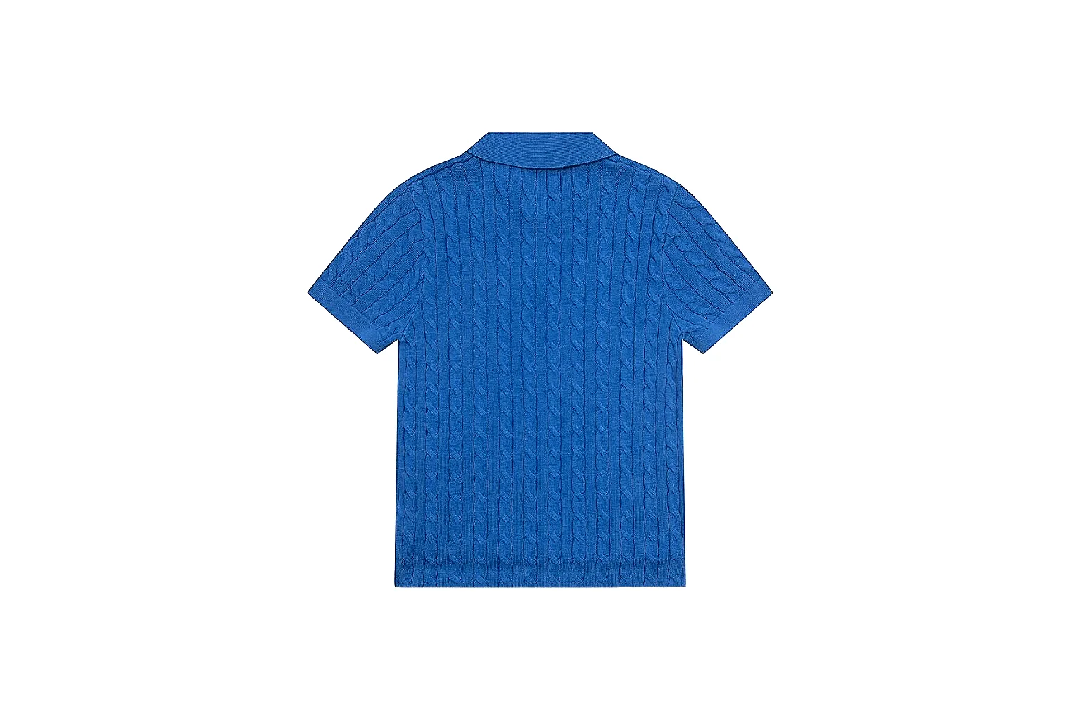 kakosheetbase.com Polo Ralph Lauren Blue Cable Knit Polo 0981 Blue short-sleeve-knit product image thumbnail 2