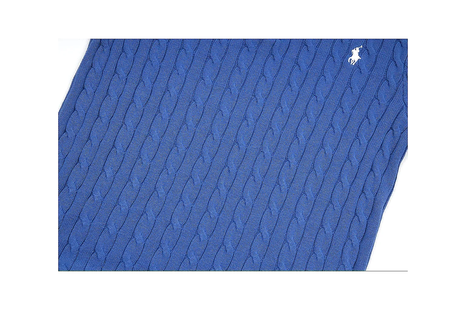 kakosheetbase.com Polo Ralph Lauren Blue Cable Knit Polo 0981 Blue short-sleeve-knit product image thumbnail 3