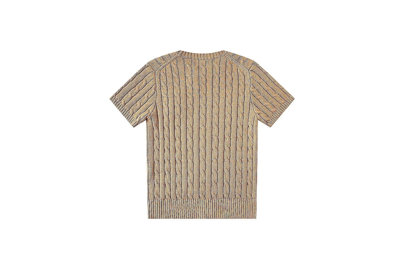kakosheetbase.com Polo Ralph Lauren Camel Cable Knit Polo 0830 Camel short-sleeve-knit product image thumbnail 2