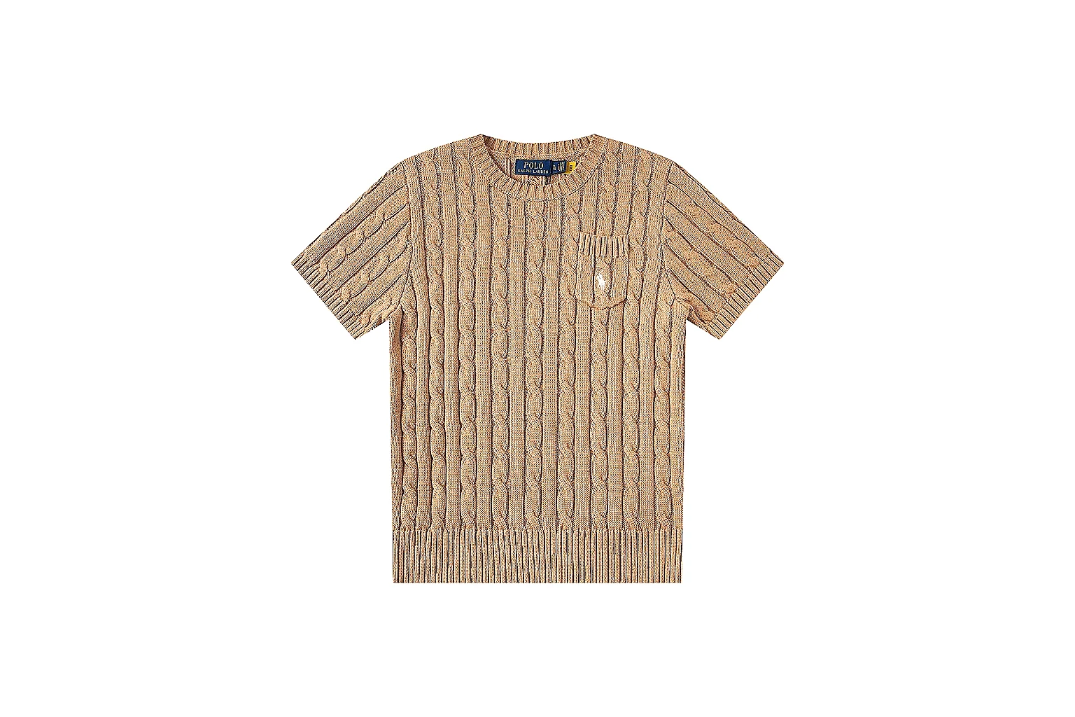 kakosheetbase.com Polo Ralph Lauren Camel Cable Knit Polo 0830 Camel short-sleeve-knit product image thumbnail 6