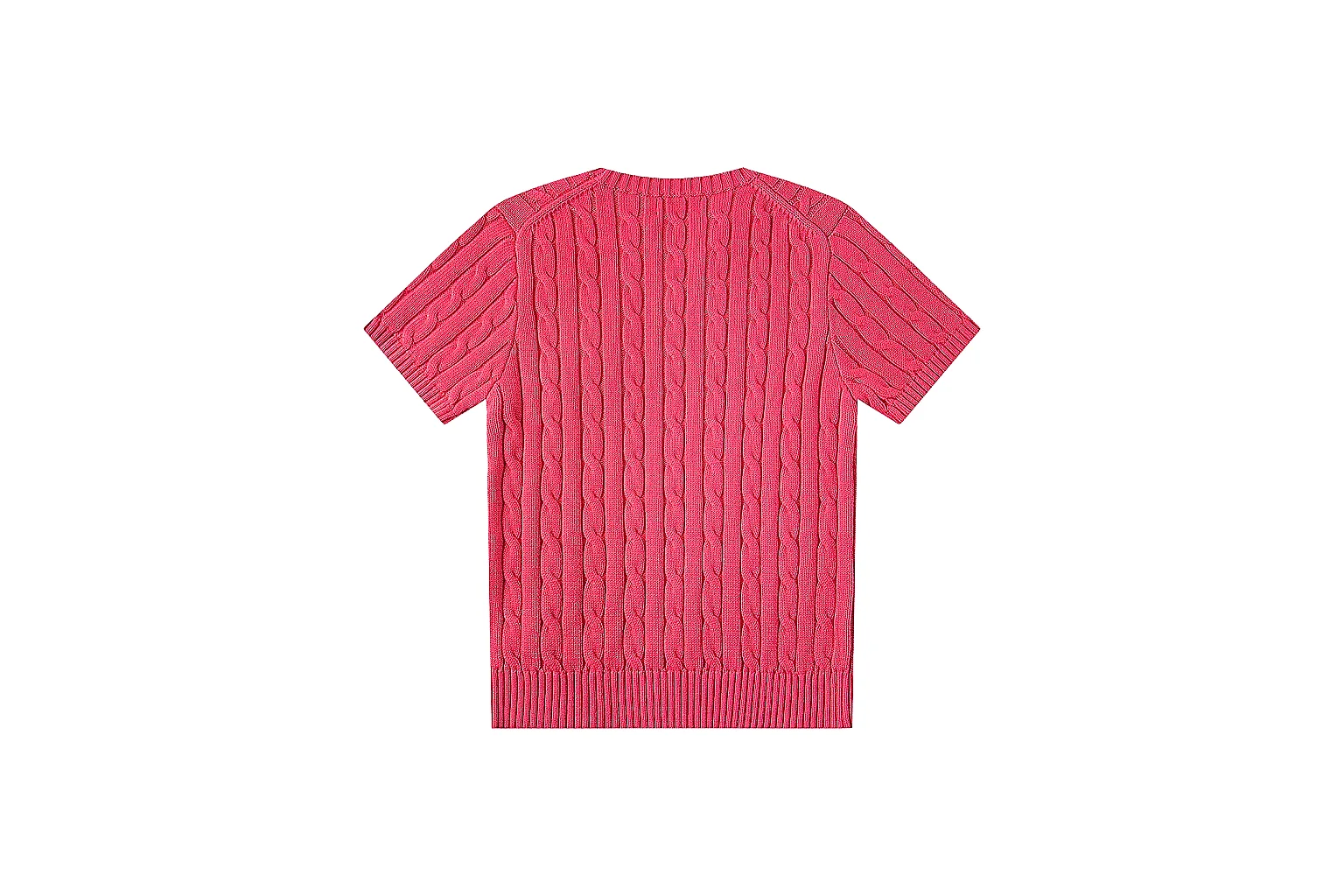 kakosheetbase.com Polo Ralph Lauren Coral Cable Knit Polo 0820 Coral short-sleeve-knit product image thumbnail 2