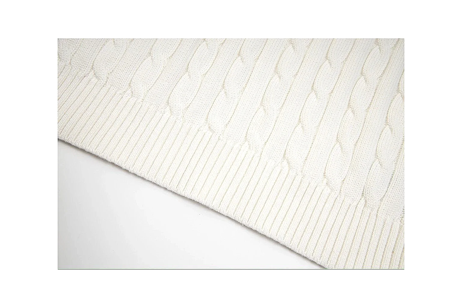 kakosheetbase.com Polo Ralph Lauren Cream Cable Knit Polo 0689 Cream short-sleeve-knit product image