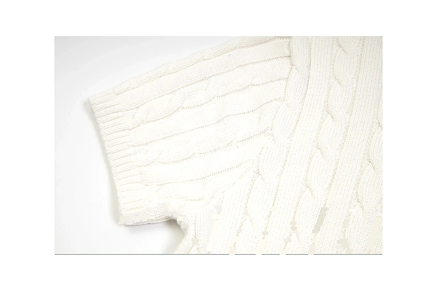 kakosheetbase.com Polo Ralph Lauren Cream Cable Knit Polo 0689 Cream short-sleeve-knit product image thumbnail 6