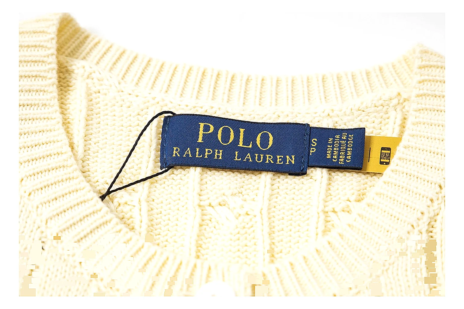 kakosheetbase.com Polo Ralph Lauren Cream Cable Knit Cardigan 0975 Cream Yellow short-sleeve-knit product image