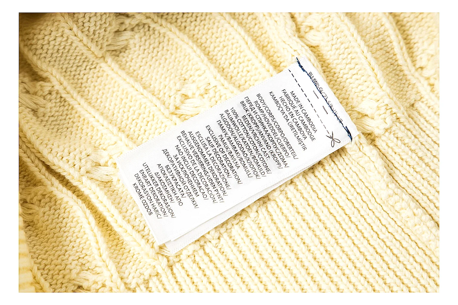 kakosheetbase.com Polo Ralph Lauren Cream Cable Knit Cardigan 0975 Cream Yellow short-sleeve-knit product image thumbnail 3
