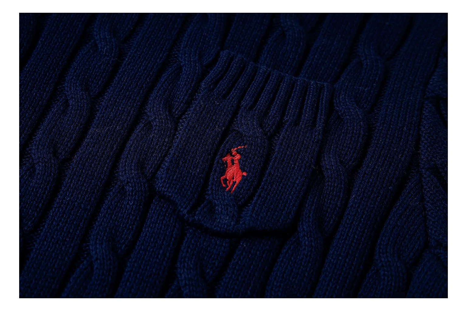 kakosheetbase.com Polo Ralph Lauren Deep Navy Cable Knit Polo 0889 Deep Navy short-sleeve-knit product image