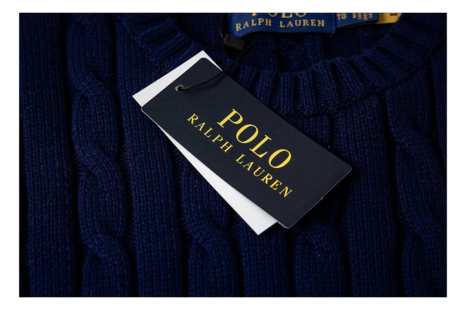 kakosheetbase.com Polo Ralph Lauren Deep Navy Cable Knit Polo 0889 Deep Navy short-sleeve-knit product image thumbnail 5
