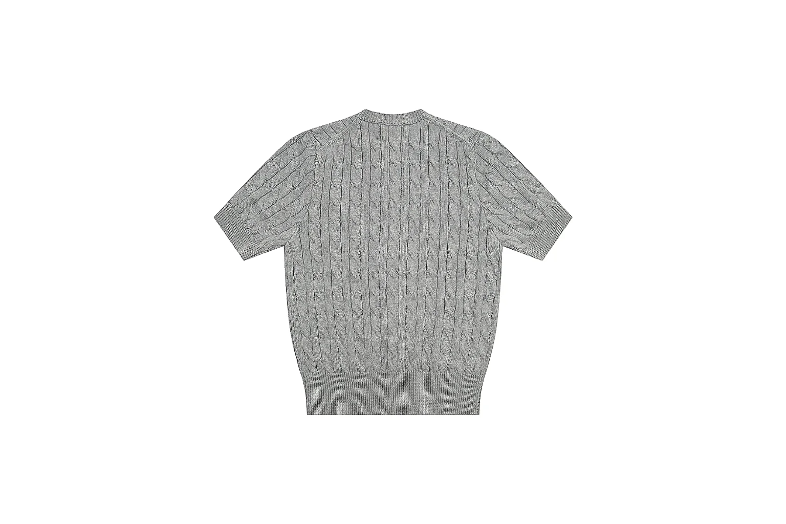 kakosheetbase.com Polo Ralph Lauren Grey Cable Knit Cardigan 0931 Grey short-sleeve-knit product image thumbnail 2