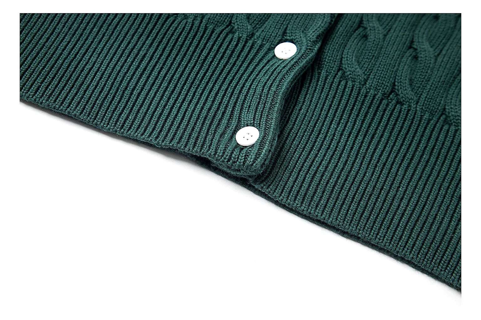 kakosheetbase.com Polo Ralph Lauren Forest Green Cable Knit Cardigan 0970 Forest Green short-sleeve-knit product image thumbnail 3