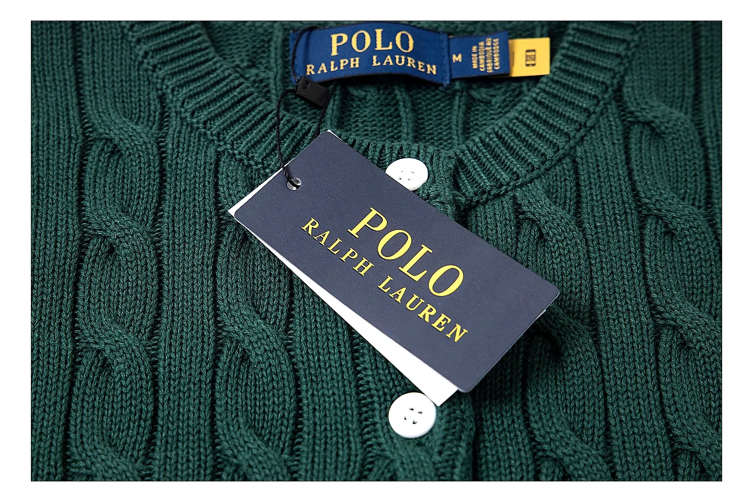 kakosheetbase.com Polo Ralph Lauren Forest Green Cable Knit Cardigan 0970 Forest Green short-sleeve-knit product image thumbnail 4