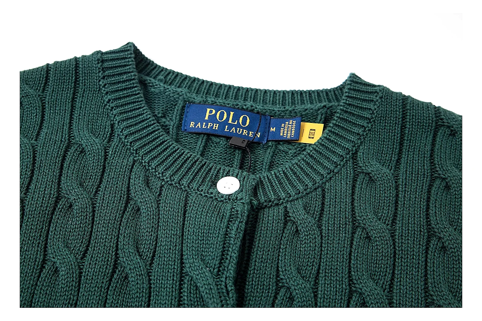 kakosheetbase.com Polo Ralph Lauren Forest Green Cable Knit Cardigan 0970 Forest Green short-sleeve-knit product image thumbnail 5