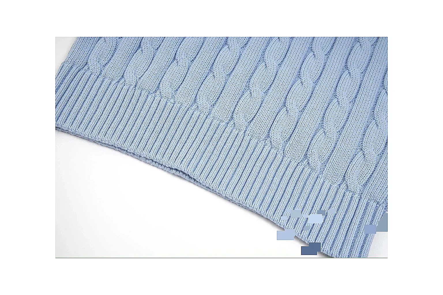 kakosheetbase.com Polo Ralph Lauren Light Blue Cable Knit Polo 0638 Light Blue short-sleeve-knit product image thumbnail 6