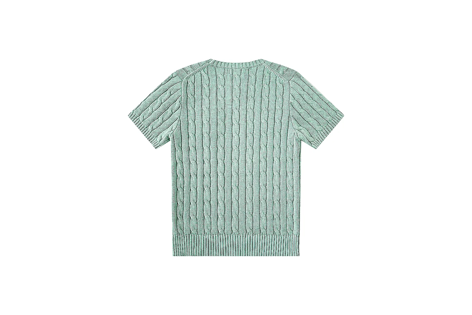 kakosheetbase.com Polo Ralph Lauren Mint Cable Knit Polo 0792 Mint short-sleeve-knit product image thumbnail 2