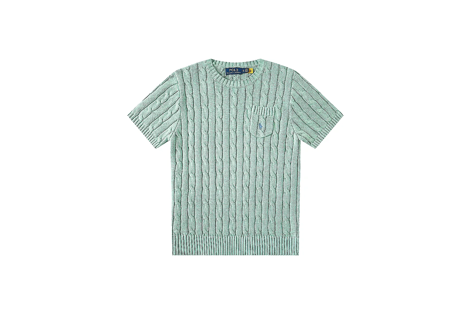 kakosheetbase.com Polo Ralph Lauren Mint Cable Knit Polo 0792 Mint short-sleeve-knit product image thumbnail 6